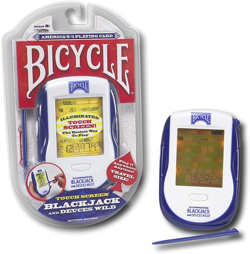 2008 for sale online Bicycle Blackjack Game Handheld and Deuces Wild Electronic Touch Pad 