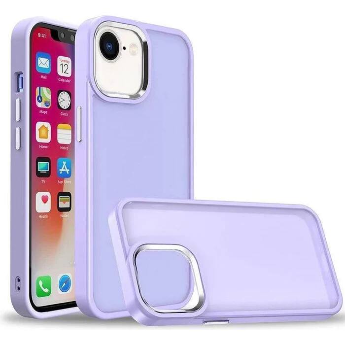 Entronix - iPhone 16E Case - Translucent Frosted Matte for Ultimate Protection - Purple
