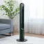 Left. Costway - 42'' Tower Fan Smart Display Panel 12H Timer 80 Degree Oscillating Fan with Remote - Black.