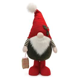 BreeBe - Plush Holiday Gnome Character with Package 17"H - Red
