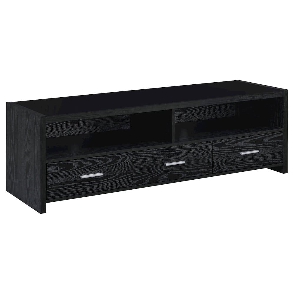 Coaster Co. of America - Alton 3-drawer Engineered Wood 62" TV Stand Oak - Black