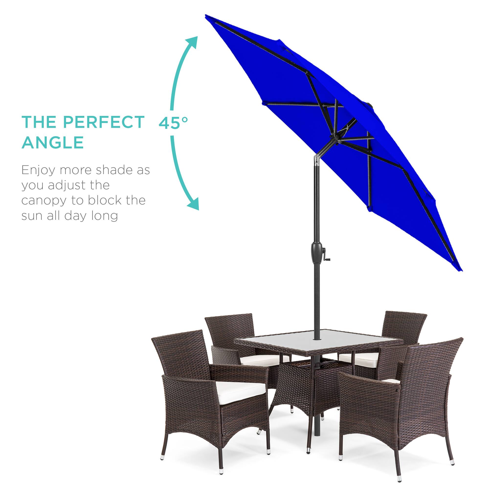 THE PERFECT 45° ANGLE

Enjoy more shade as you adjust the canopy to block the sun all day long