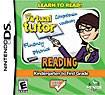 Front Detail. My Virtual Tutor: Reading — Kindergarten to First Grade - Nintendo DS.