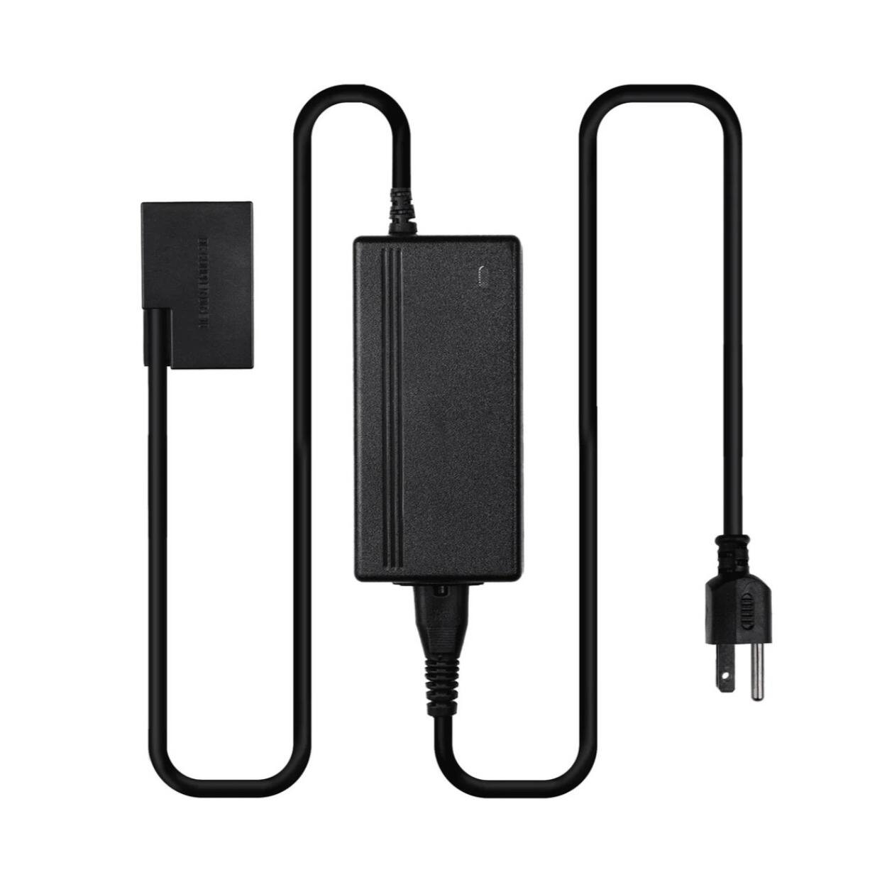 Front. IndiPRO - Indipro P411C AC Power Supply with LP-E6 Dummy Battery and 8ft Cable for Canon.