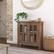 Left. Simpli Home - Artisan Low Storage Cabinet - Rustic Natural Aged Brown.