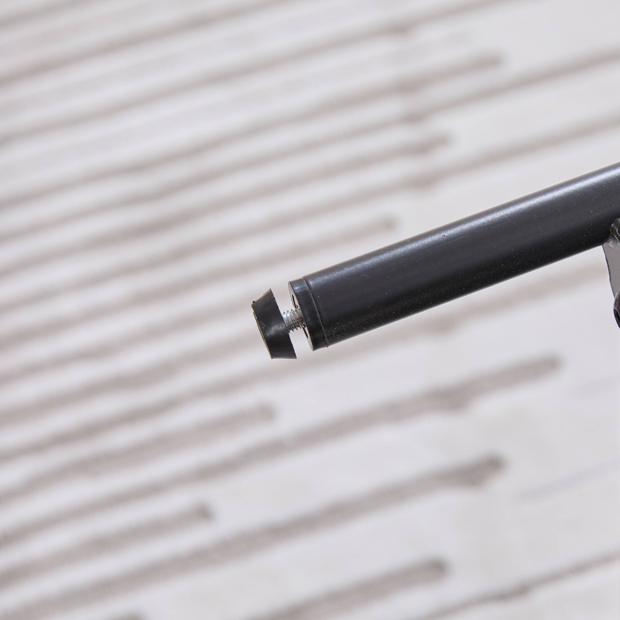 Alt View 6. GOODSILO - 30.7-Inch Wide Upholstered Ottoman Coffee Table with Storage Shelf and Metal Legs - Beige.