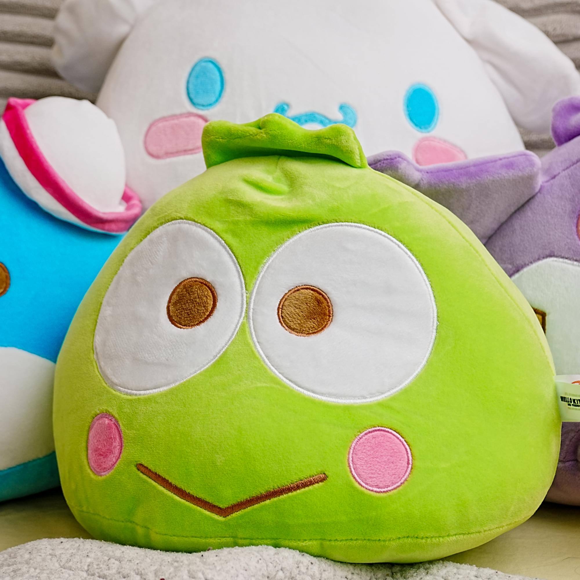 Alt View 4. Hello Kitty - Sanrio Hello Kitty and Friends 10 Inch Dumpling Plush | Keroppi - Green.