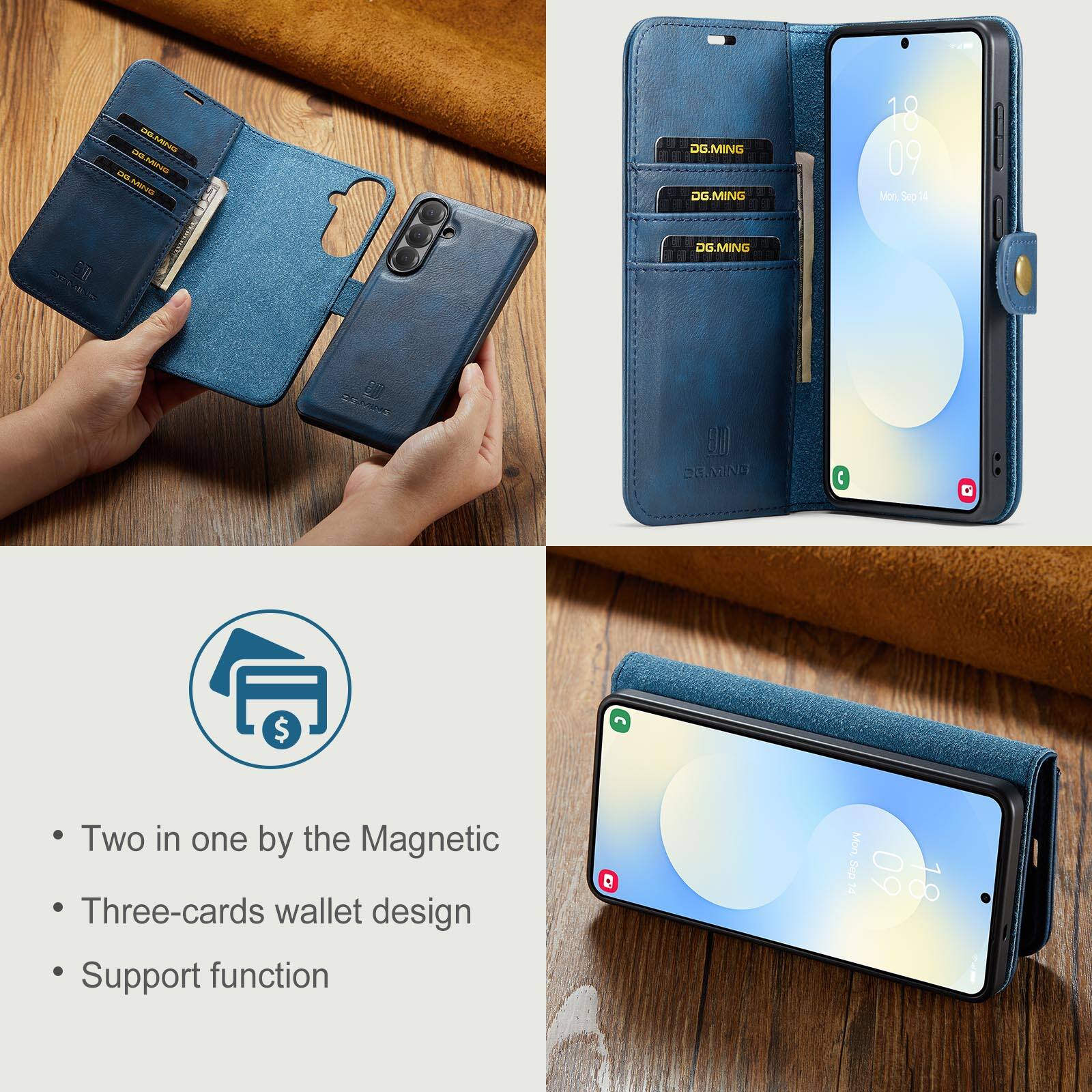 am a IE AE sarass DG.MING DG.MING 18 09 Mon Sep A 2 E JG.MING E 0 DAMING C $ Two in one by the Magnetic Three-cards wallet design Support function 0 Mort Sep 60 PI 18

- Two in one by the Magnetic
- Three-cards wallet design
- Support function
