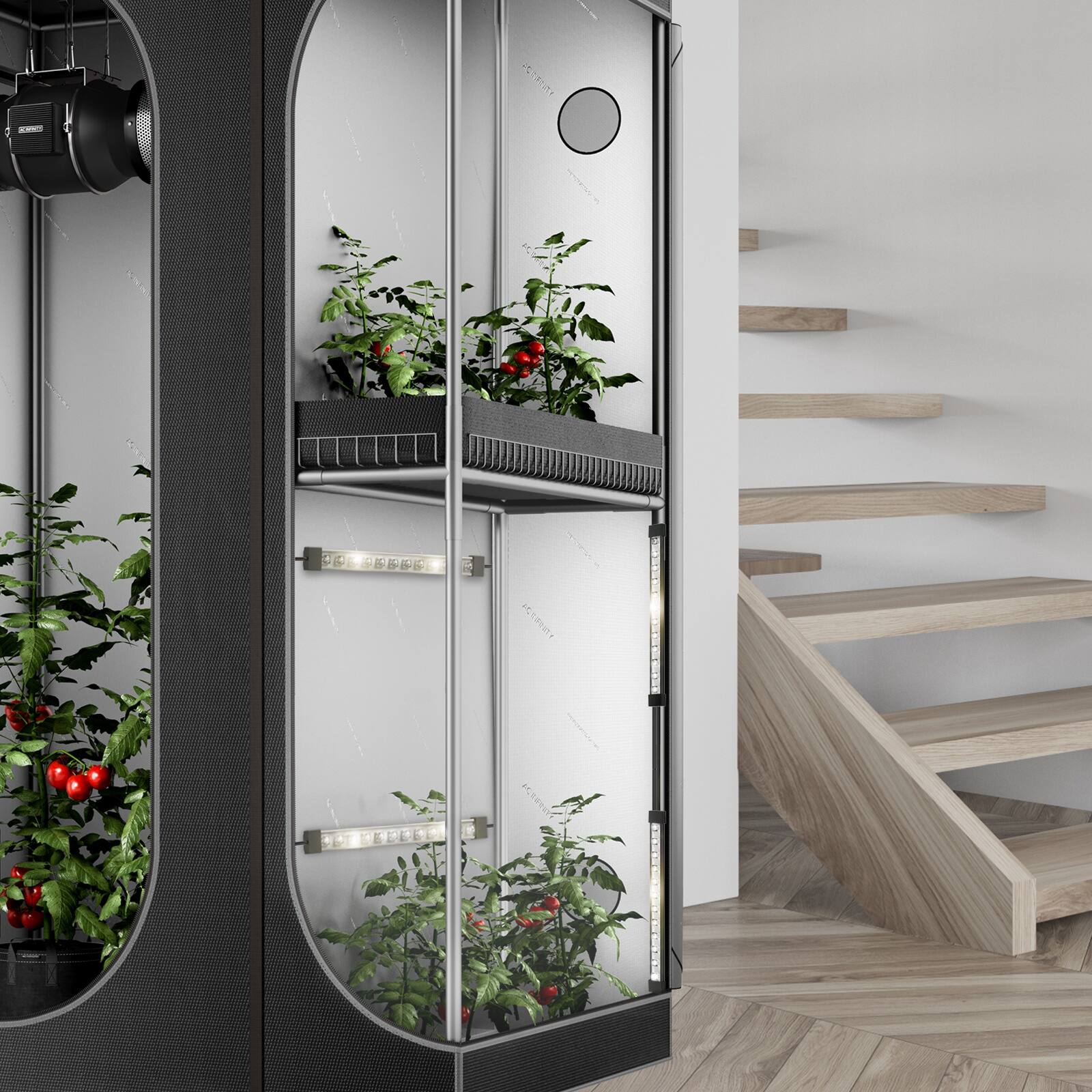 Alt View 6. AC Infinity - IONBEAM S11, Supplemental Grow Light Bars 11", Full Spectrum LED.