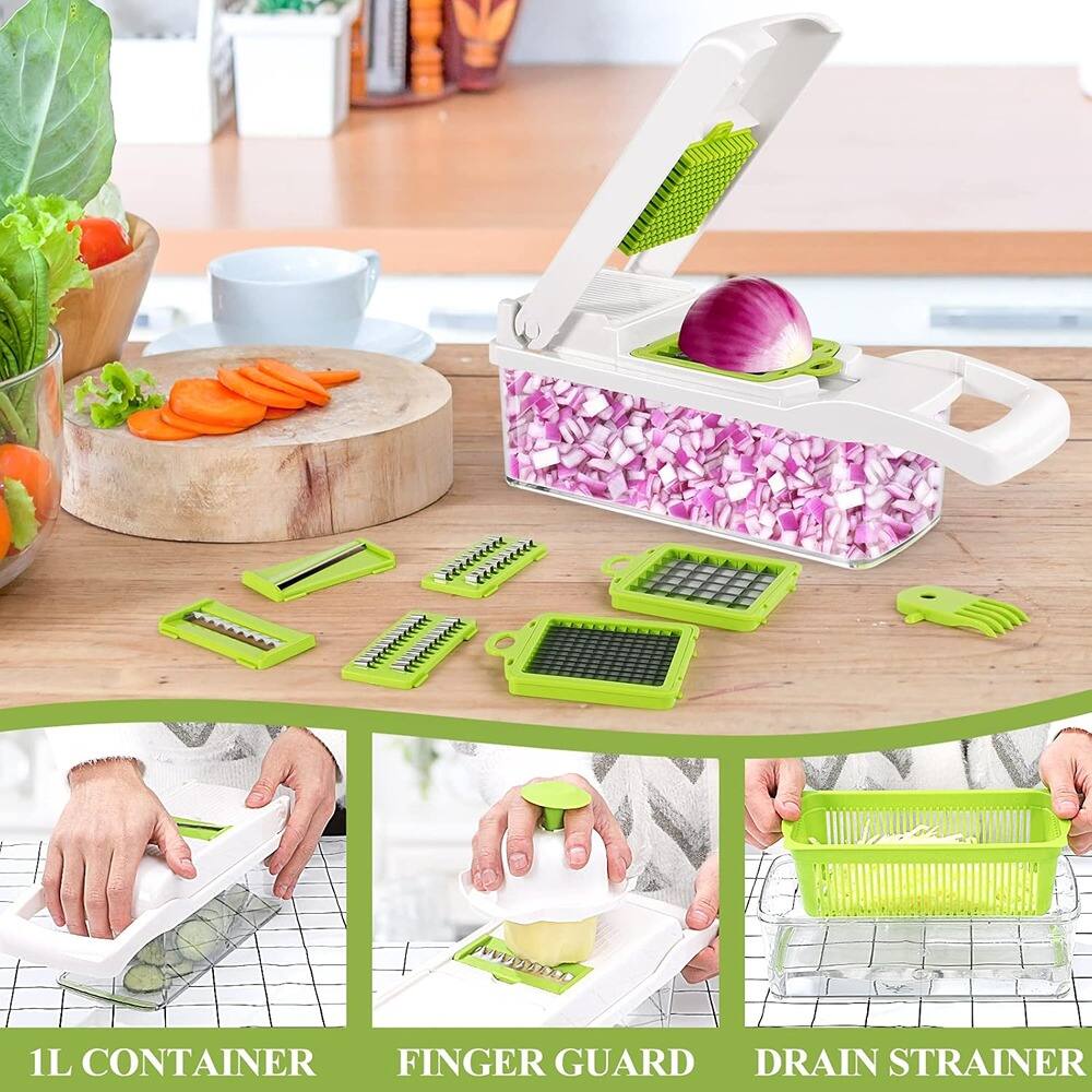 PARKER SLATER 13 in 1 Kitchen Food Chopper – Onion & Vegetable Slicer ...