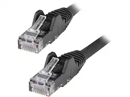 StarTech.com - N6LPATCH10BK 10ft CAT6 Ethernet Cable - LSZH, 10G 650MHz 100W PoE RJ45 UTP Patch Cord - Black