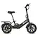 Angle. DYU - 14 inch eBike w/ 25 Miles Max Range & 20 Mph Max Speed - Black.