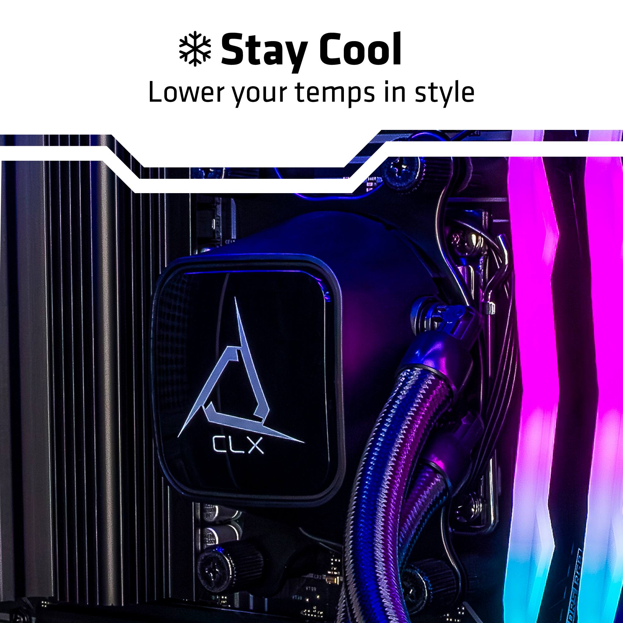 CLX SET Gaming Computer AMD Ryzen 7 9800X3D 32GB DDR5 5600 Memory