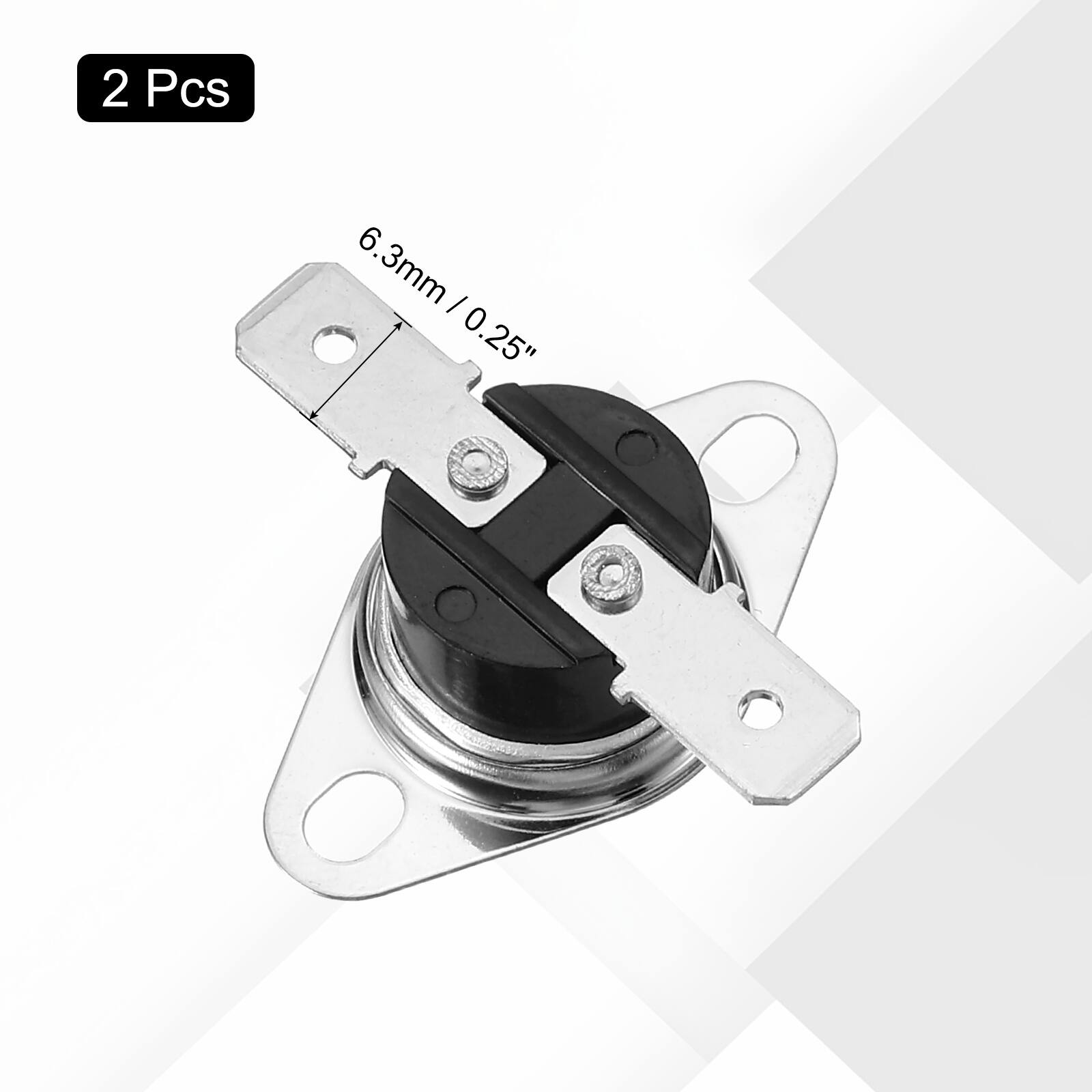 2 Pcs  
6.3mm / 0.25"