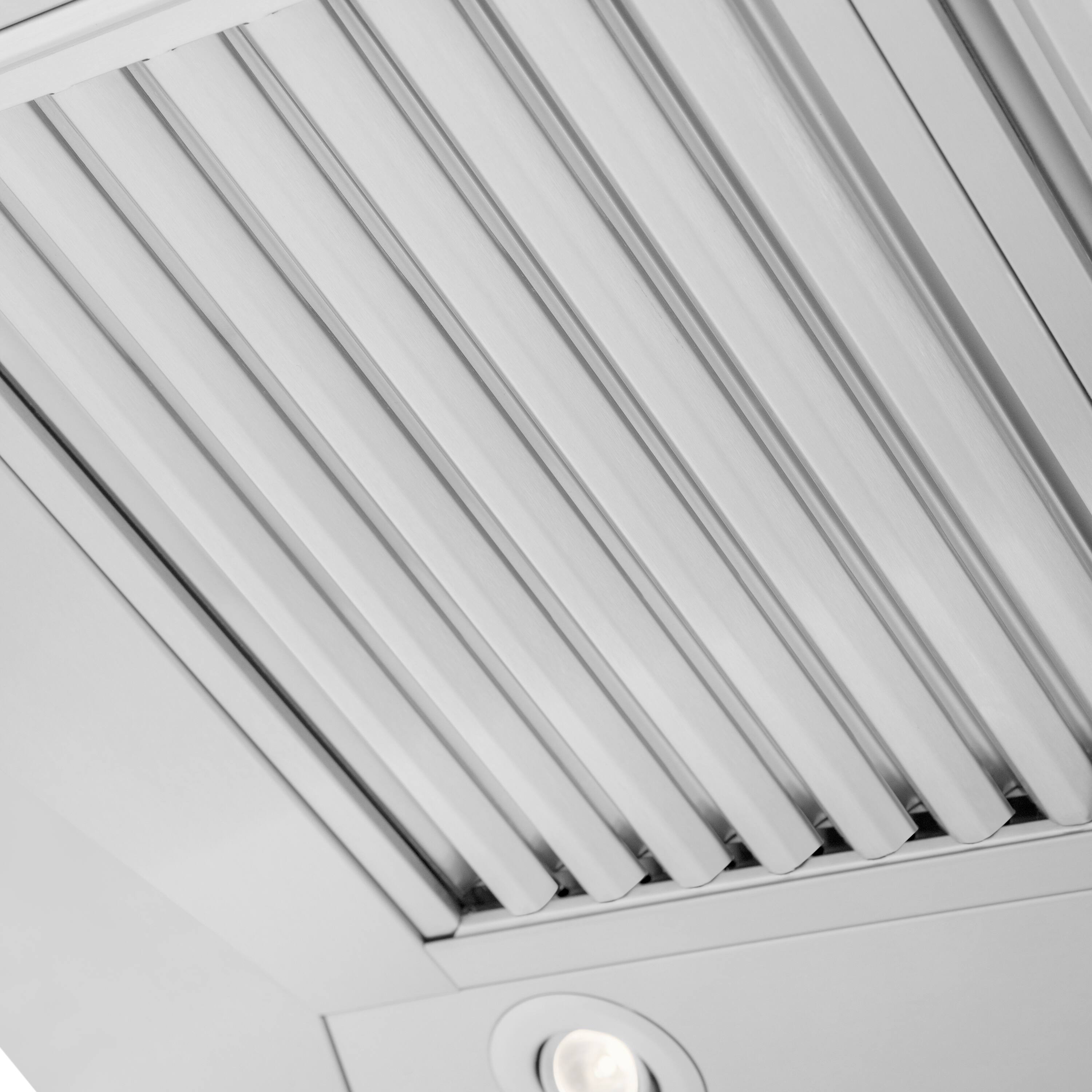 Alt View 2. ZLINE - ZLINE 36 in. Ducted Professional Wall Mount Range Hood in Stainless Steel (KECOM-36) - Stainless steel.