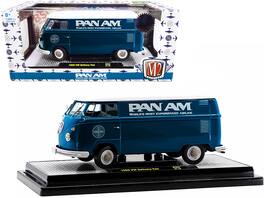 M2 - 1960 Volkswagen Delivery Van "Pan Am" Turquoise with White Top Limited Edition to 7000 pieces Worldwide 1/24 - Blue