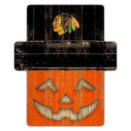 Fan Creations - Chicago Blackhawks 12" x 12" Jack-O-Lantern Display - Orange