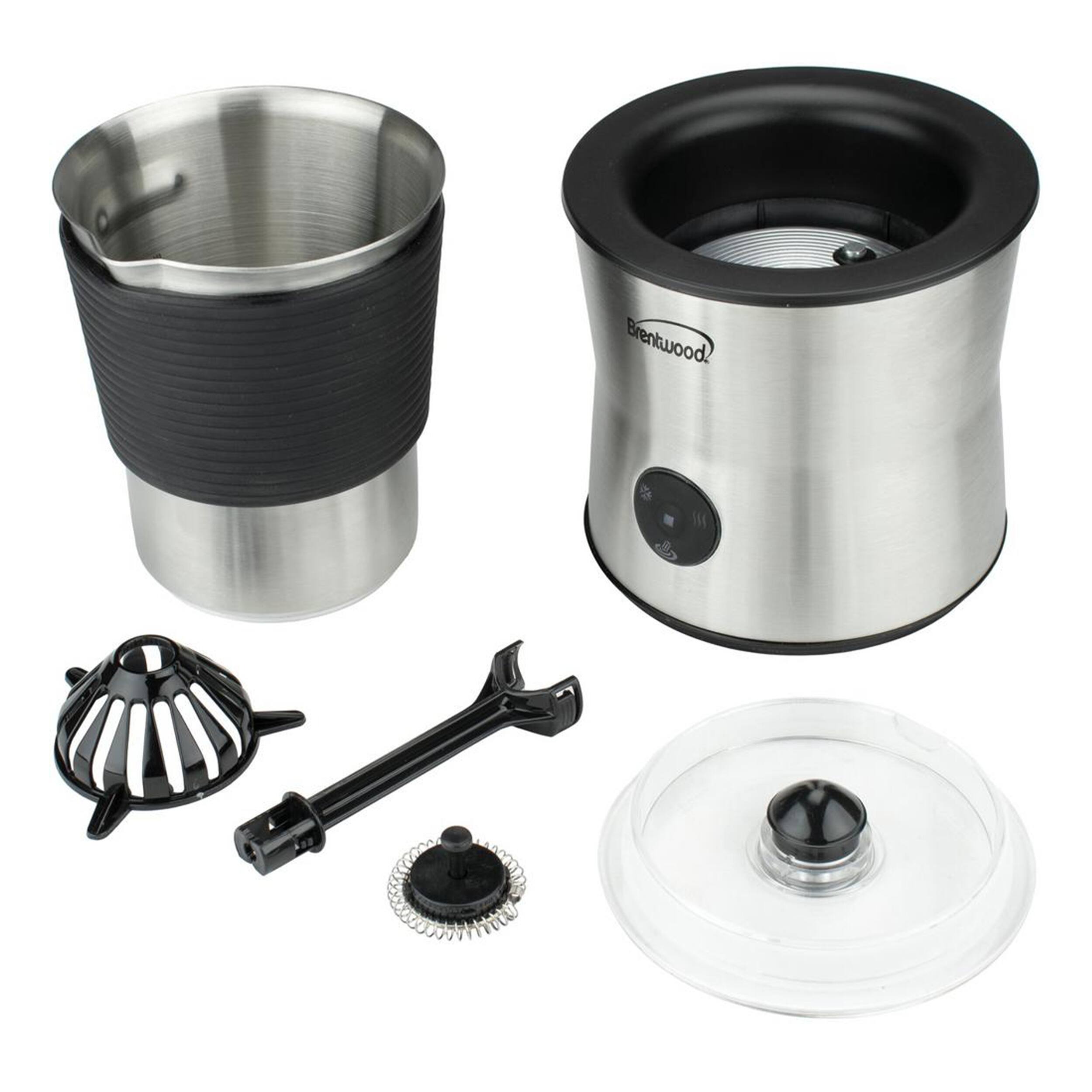 Alt View 7. Brentwood - Brentwood 15 Ounce Cordless Electric Milk Frother, Warmer, and Hot Chocolate Maker in Stainless Steel - Silver.