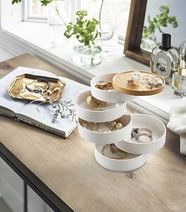 Yamazaki Home - Stacked Jewelry Organizer - White