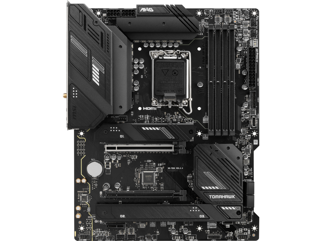 MSI MAG B760 TOMAHAWK WIFI LGA 1700 ATX Motherboard (PCIe 5.0
