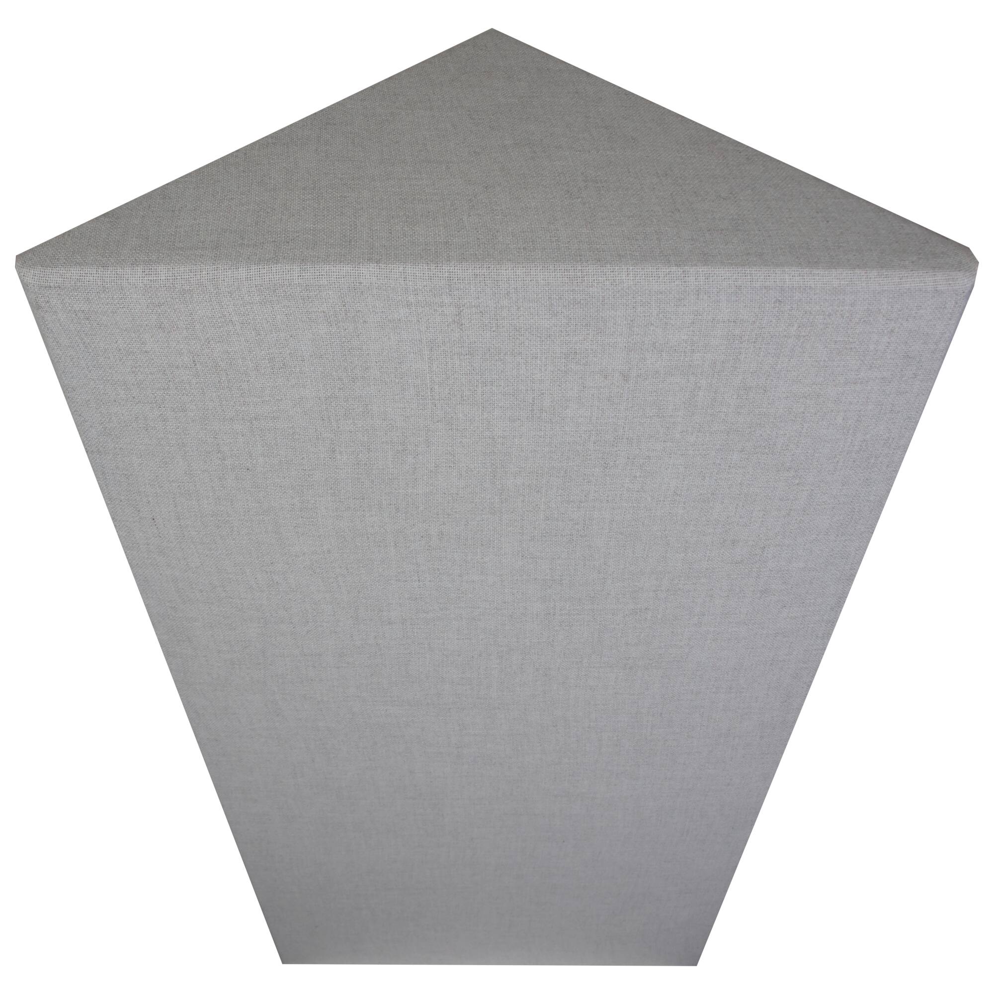 Angle. ATS Acoustics - Corner Bass Trap with Sona Fabric, Full Frequency Range, NRC 1.60, 24" x 48" x 13" - Platinum.