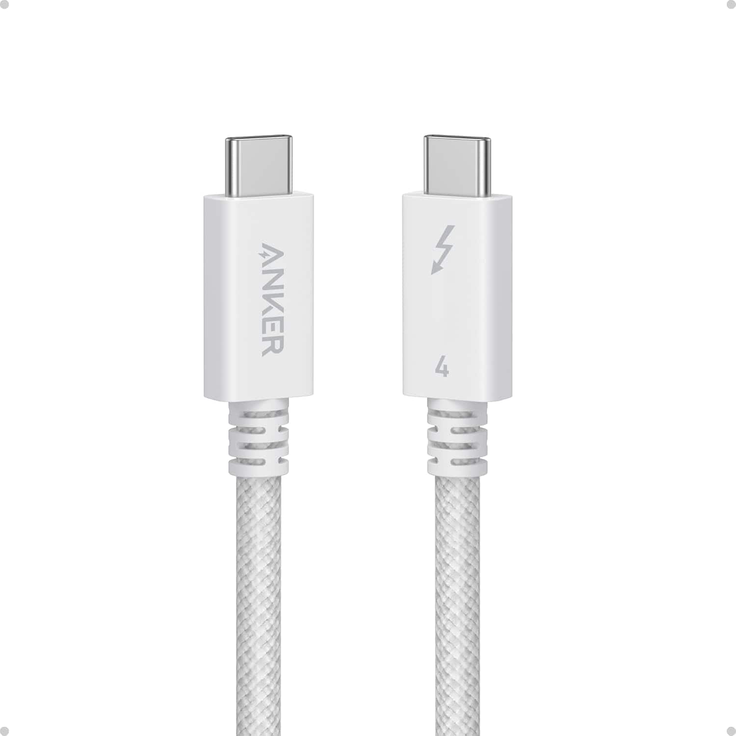 Anker - Prime Thunderbolt 4 Cable - White