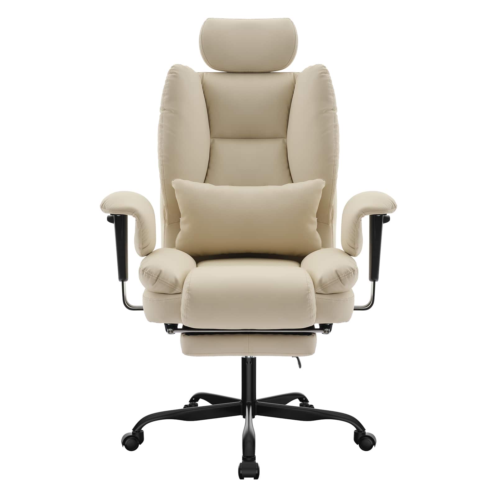 GOODSILO - Ergonomic Office Chair with Lumbar Support, High Backrest, and Liftable Headrest - 200 kg Capacity - Thumbnail 2