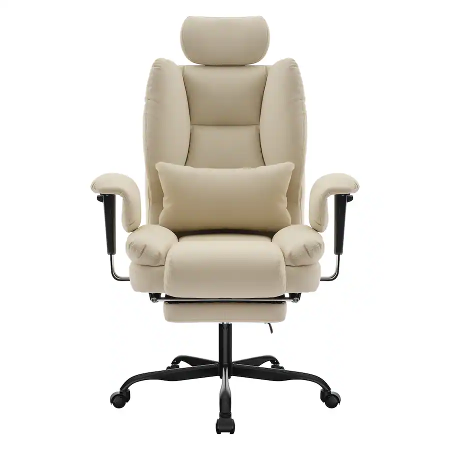 Ecooso Ergonomic PU Leather Computer Chair with Lumbar Support and