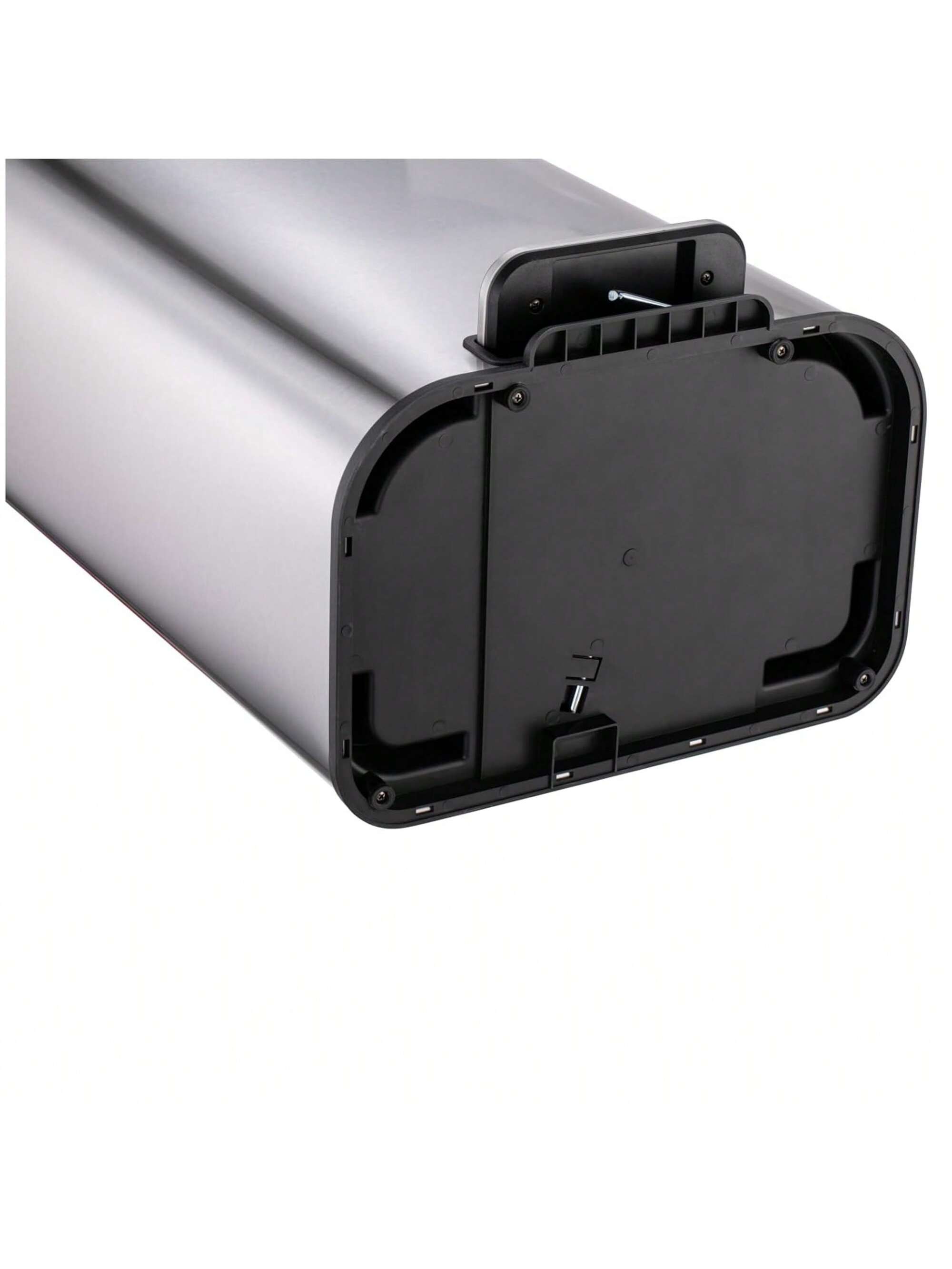 Alt View 2. GARVEE - 50L Trash Can Stainless Steel Garbage Can With Lid Step On Pedal Bucket Rectangular Trash Can - Silver 50L.