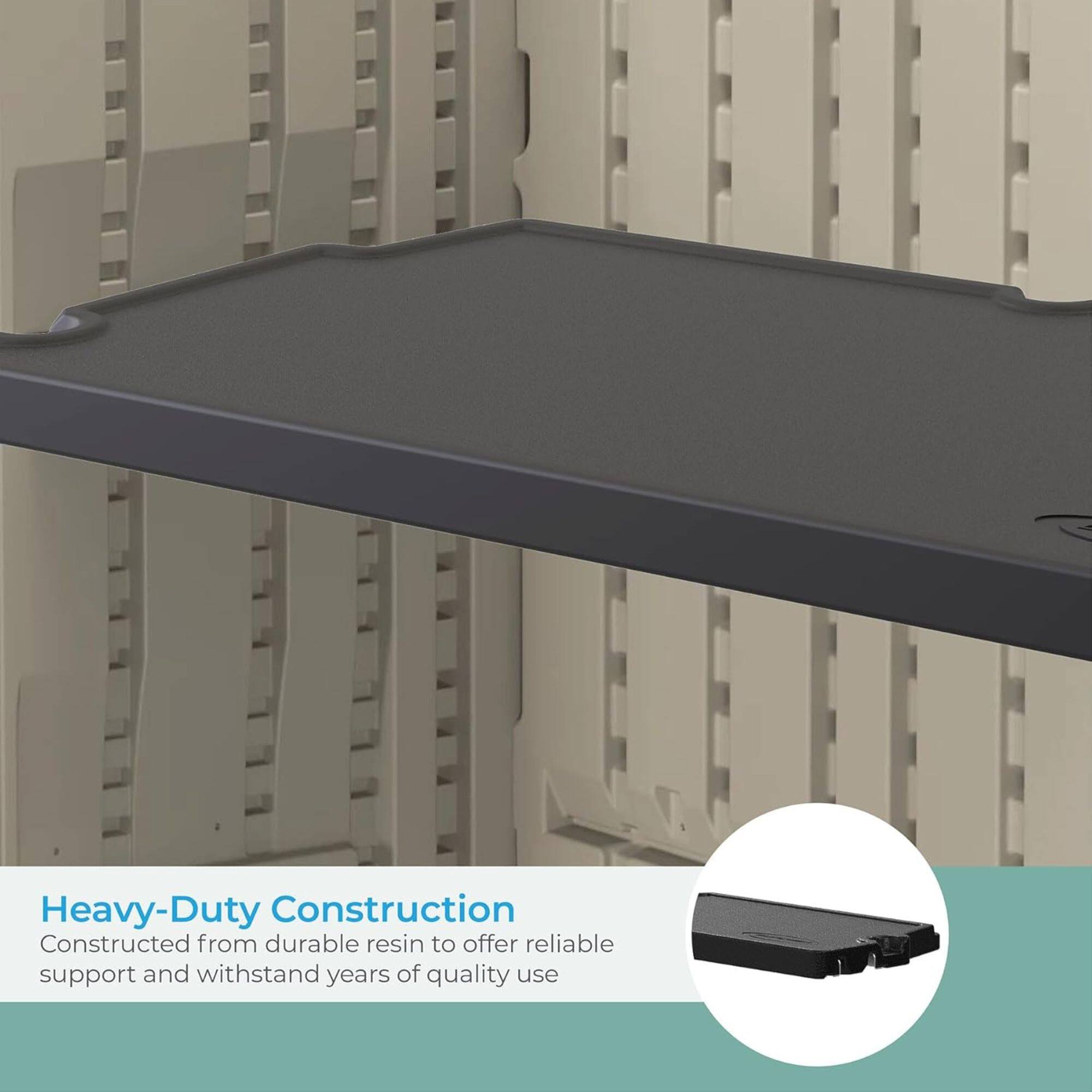 Heavy-Duty Construction  
Constructed from durable resin to offer reliable support and withstand years of quality use