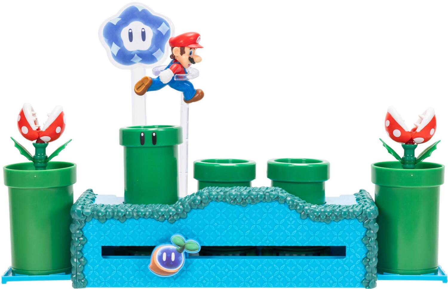 Alt View 2. Jakks Pacific - Super Mario - 2.5" Wonder Warp Pipe playset   - COLLECTIBLES - Multicolor.