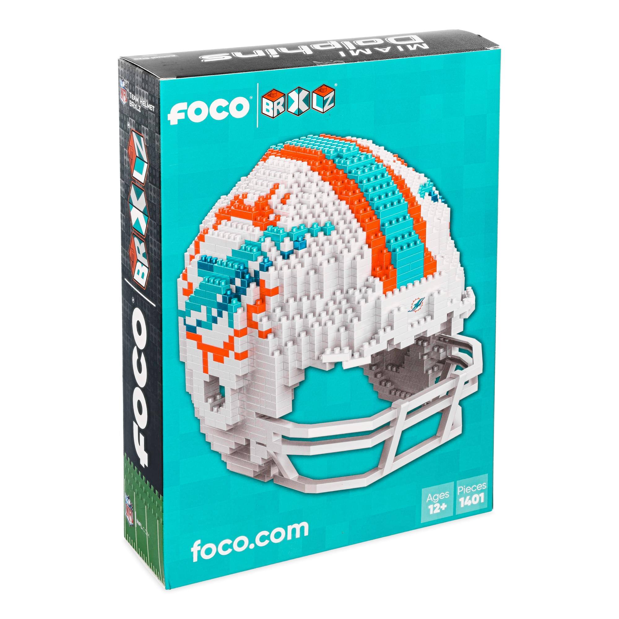 Dolphins MIAMI  
FOCO BRXZ  
FOCO  
Ages 12+  
Pieces 1401  
foco.com