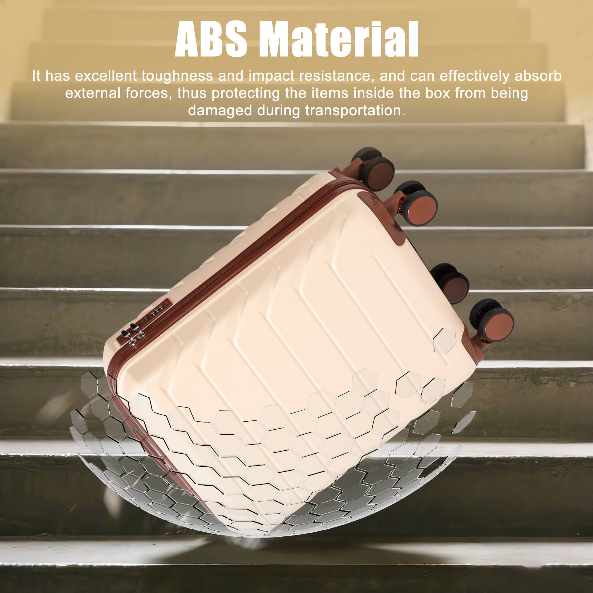 ABS Material  
It has excellent toughness and impact resistance, and can effectively absorb external forces, thus protecting the items inside the box from being damaged during transportation.