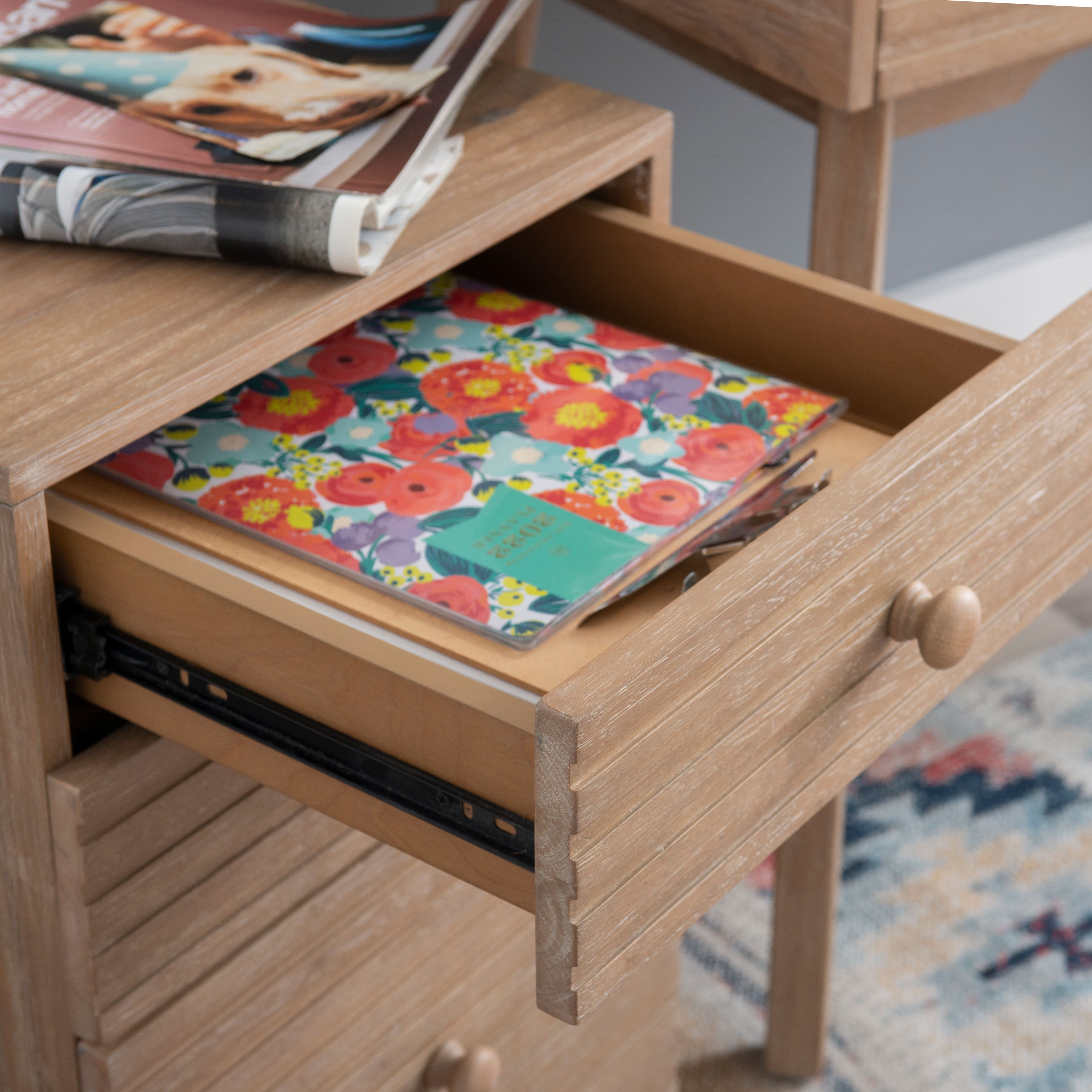 Alt View 23. Linon Home Décor - Rosita Three-Drawer File Cabinet - Natural.