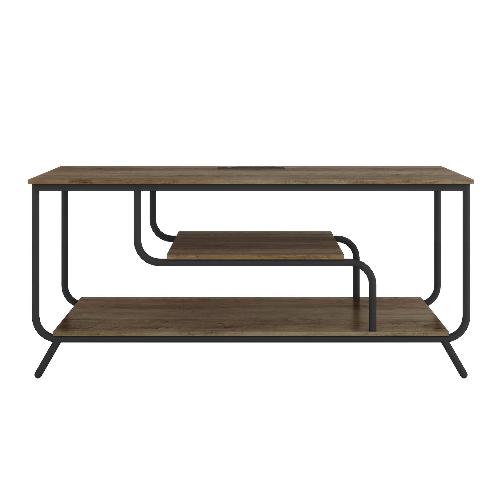 Alt View 6. Spaco - Spaco TV Stand for 55 Inch TVs, LED Lights and TV Socket, Compact Modern Console for Living Room - Light Gray.