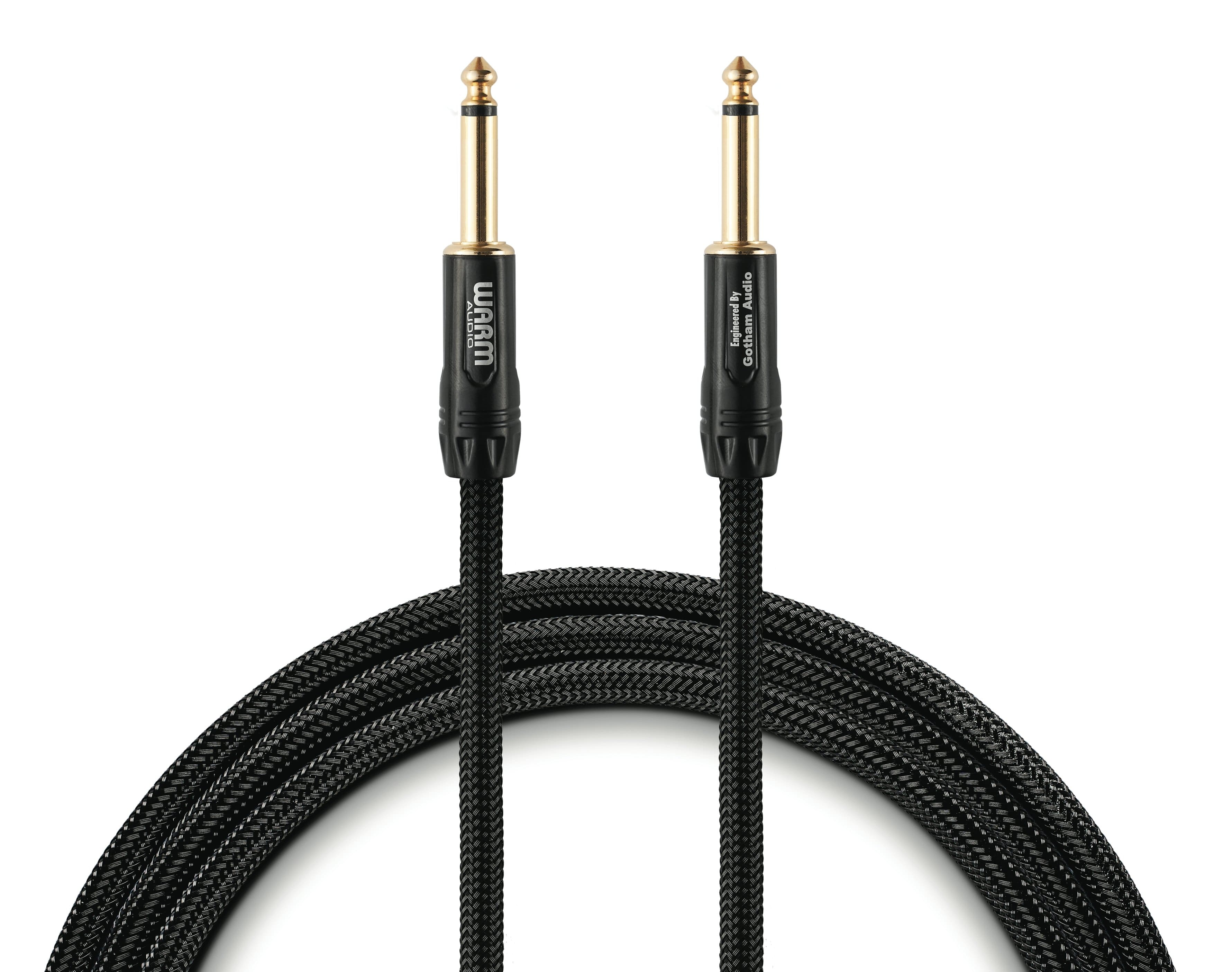 Warm Audio - 6 FT Premier Series Speaker-Cabinet TS Cable, with Braided Outer Wrap, High-Quality Sound, For Amp-to-Cabinet Connection