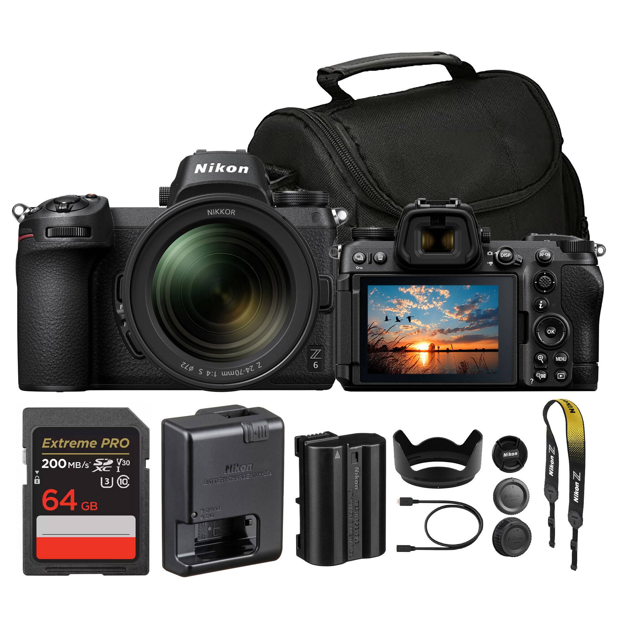 Nikon  
NIKKOR  
0  
DISP  
A-O  
Extreme PRO 200 MB/s V30 XC I NO 64 GB  
$72 Z S 1:4 24-70mm VIII Nikon BATTERY CHARGER  
ACHES GHEES &  
Z 6  
Nikon RESTAURANTE COMBERY  
LLT b'Q  
Nikon  
!  
i OK MENU Nike N Nikon N Nikon