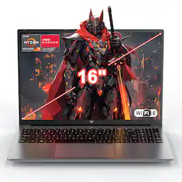 ACEMAGIC - RX16 16" Gaming Laptop AMD Ryzen 7 6800H(8C/16T, Up to 4.7GHz), AMD Radeon 680M,16GB DDR5/512GB SSD Backlit Keyboard - Gray