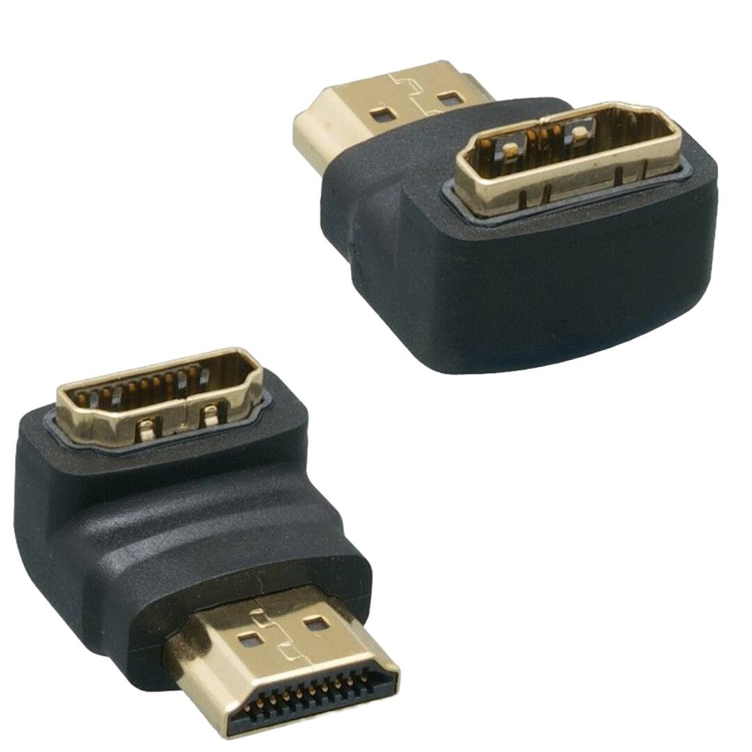 Front. Sanoxy - Sanoxy Adapter Compatible for HDMI Male to Female Port Saver 90 Degree (2-Pack) - Black.