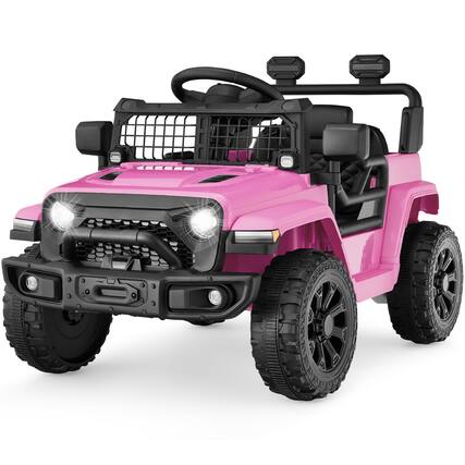 Front. Best Choice Products - Best Choice Products 6V Kids Ride-On Truck Car w/ Parent Remote Control, 4-Wheel Suspension, LED Lights - Pink - Pink.