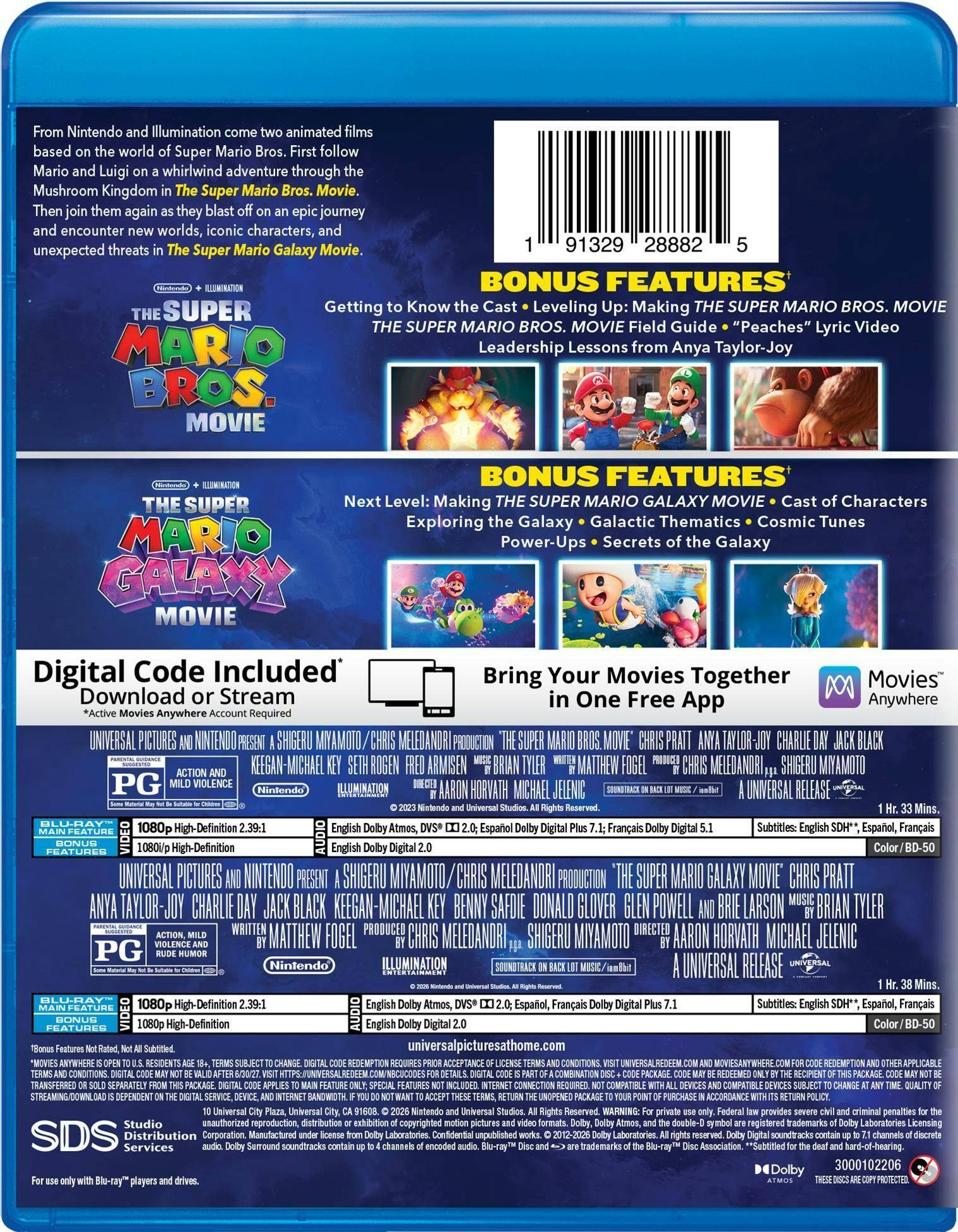 Back. Super Mario 2-Movie Collection   - BLU-RAY.