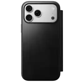 Nomad - Modern Leather Folio Series Case for Apple iPhone 18 Pro Max/iPhone 17 Pro Max Horween Leather - Black