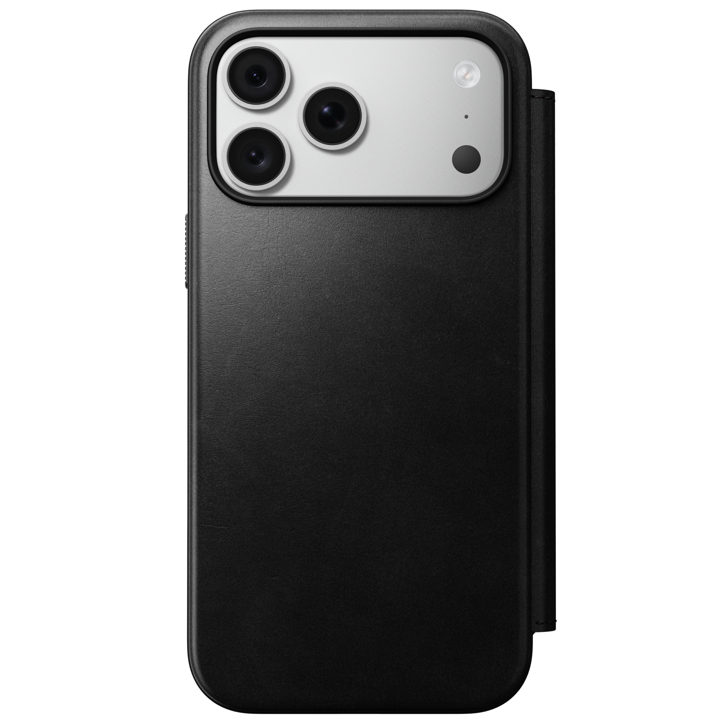 Nomad - Modern Leather Folio Series Case for Apple iPhone 18 Pro Max/iPhone 17 Pro Max Horween Leather - Black
