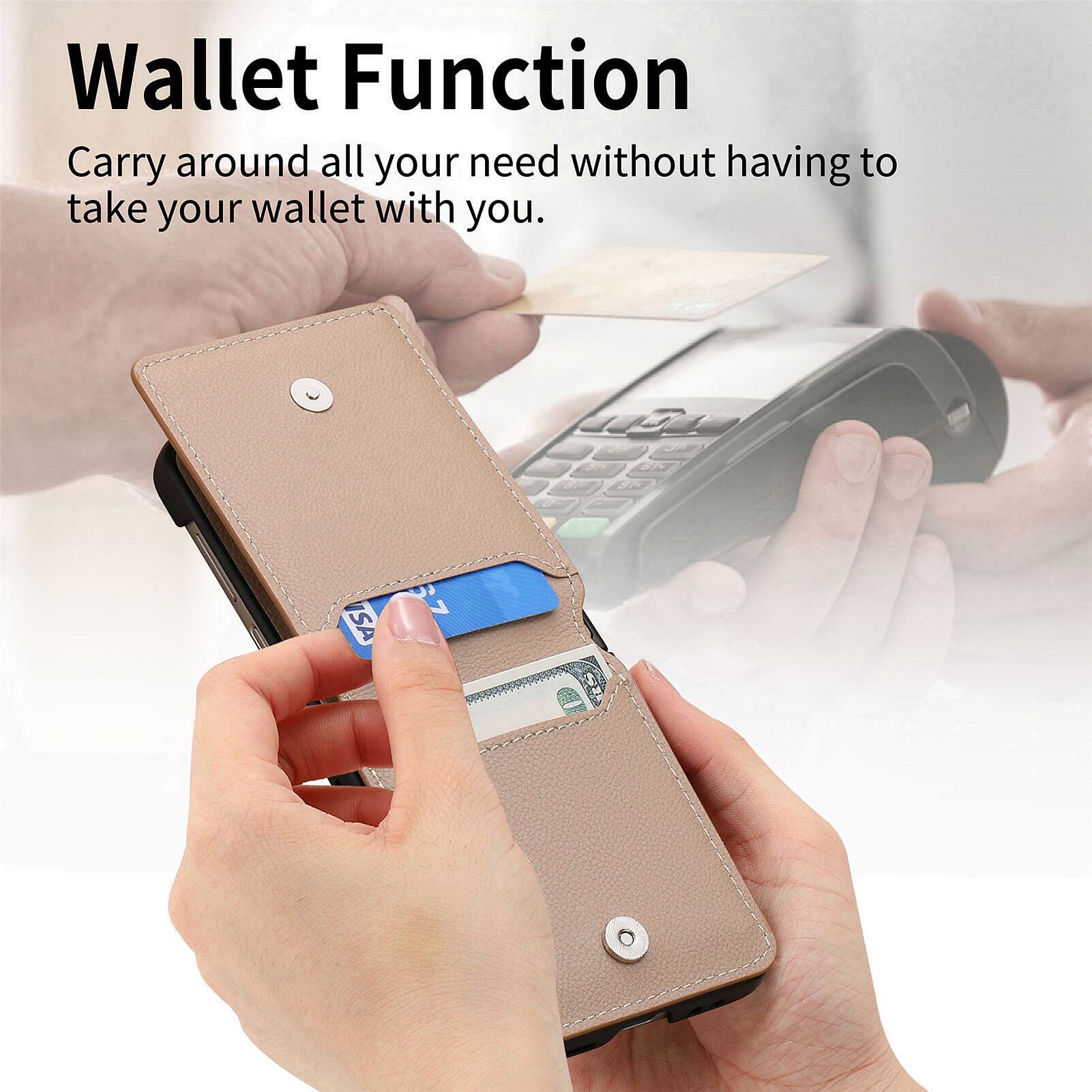 Wallet Function  
Carry around all your need without having to take your wallet with you.