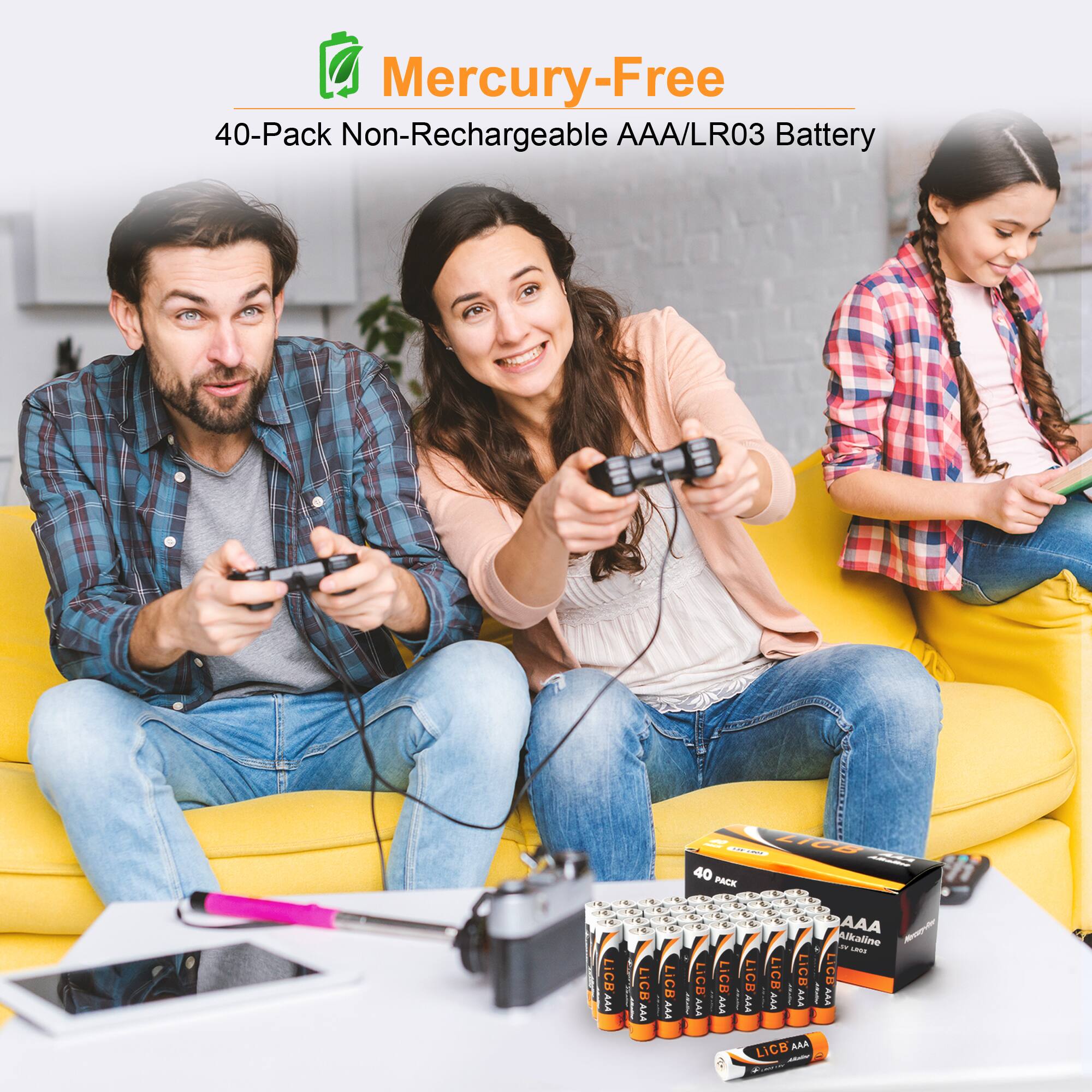 Mercury-Free 40-Pack Non-Rechargeable AAA/LR03 Battery

1 0 R LiCB AAA
- A . 4 LICB'AA AAA
E - C AAA LICE
- LICB Alledia 40 PACK . 4. f C AAA Roney-Porter Alkaline - ana LICB LICBAAA LiCB AAA LiCB LiCBAAA AAA LICB AM AAA AAA AAA LiCB AAA Addma - F 2019
