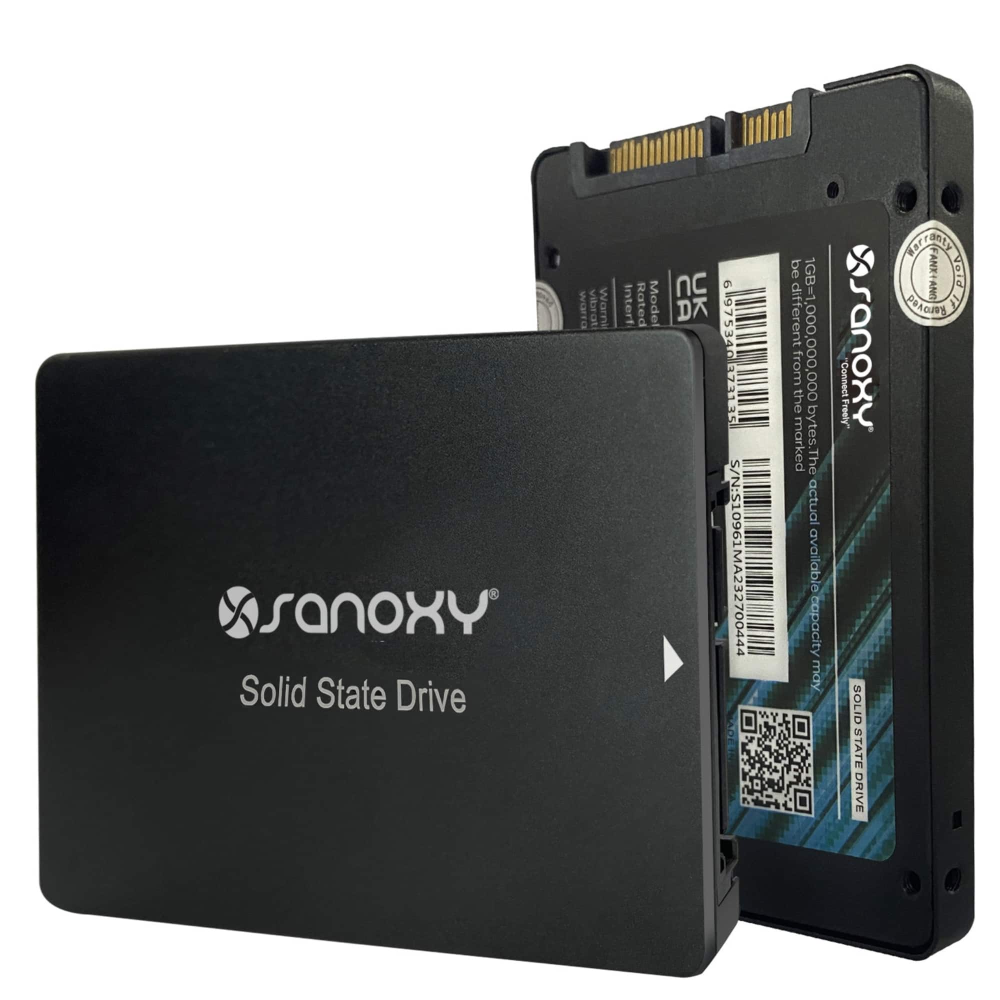 Sanoxy - 512GB 2.5" SATA III Internal SSD – High-Speed 3D NAND Solid State Drive