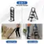 2-in-1 Versatile Design: Hand Truck 3-Step Ladder