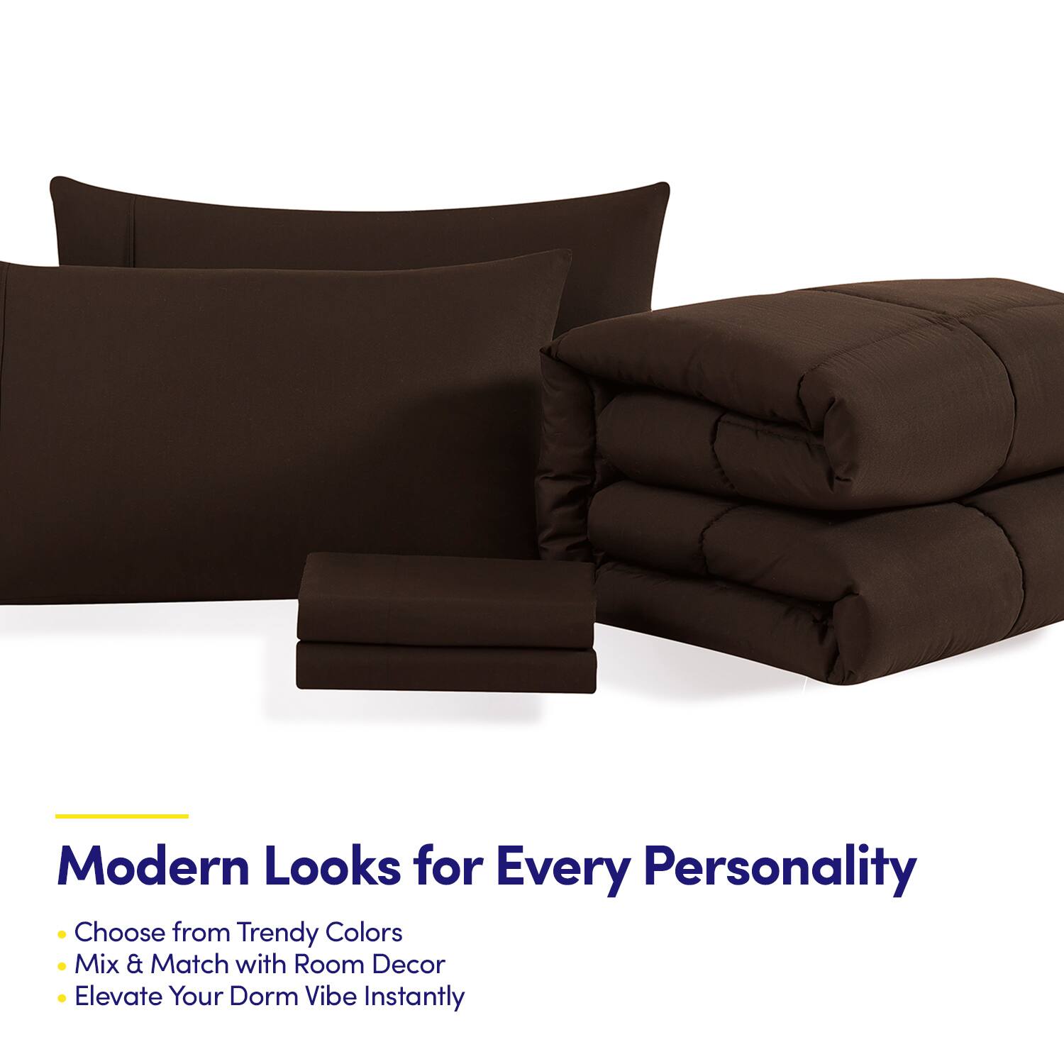 Modern Looks for Every Personality

- Choose from Trendy Colors
- Mix & Match with Room Decor
- Elevate Your Dorm Vibe Instantly