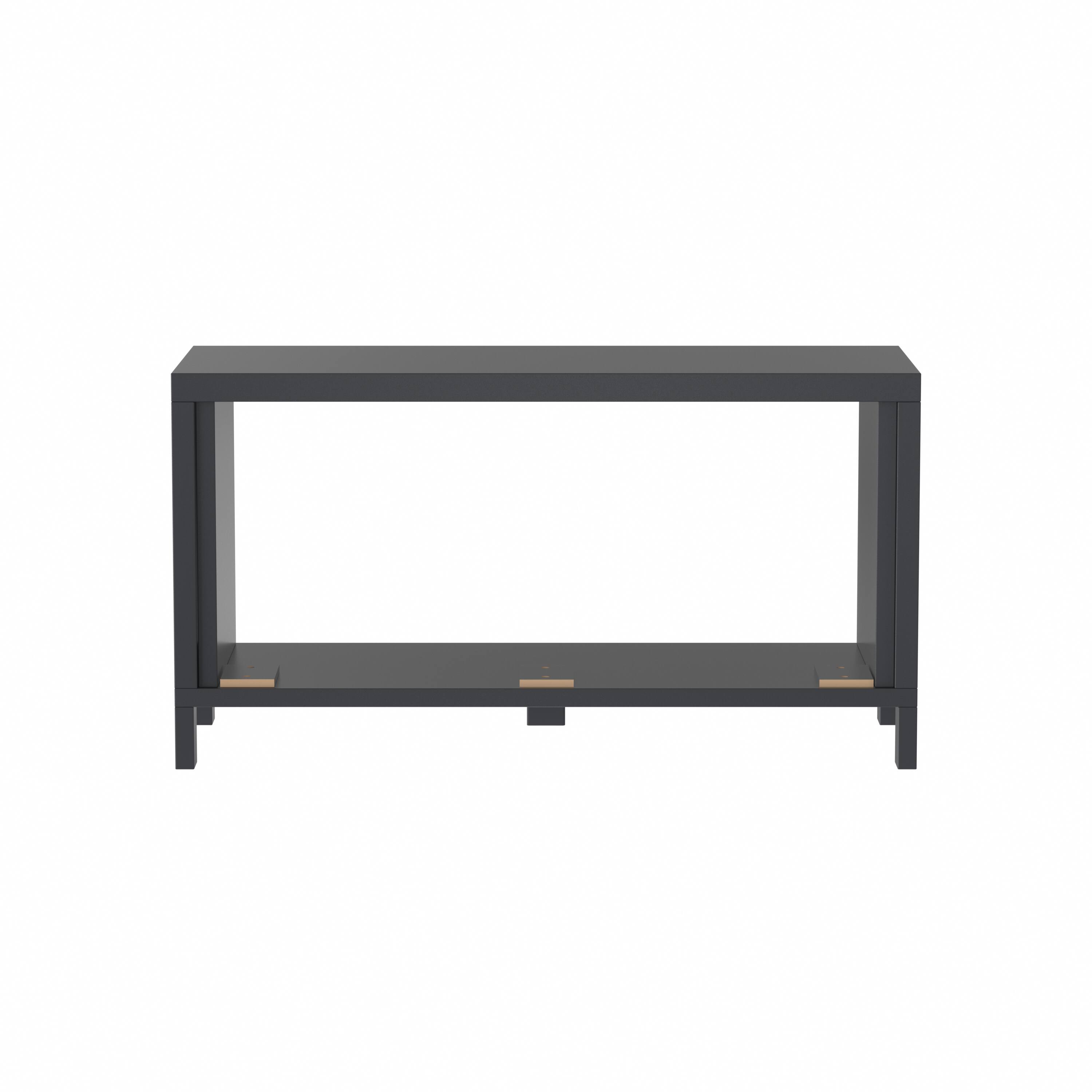 Front. Ihomeadore - 38-inch Modern Balck TV Stand - Black.