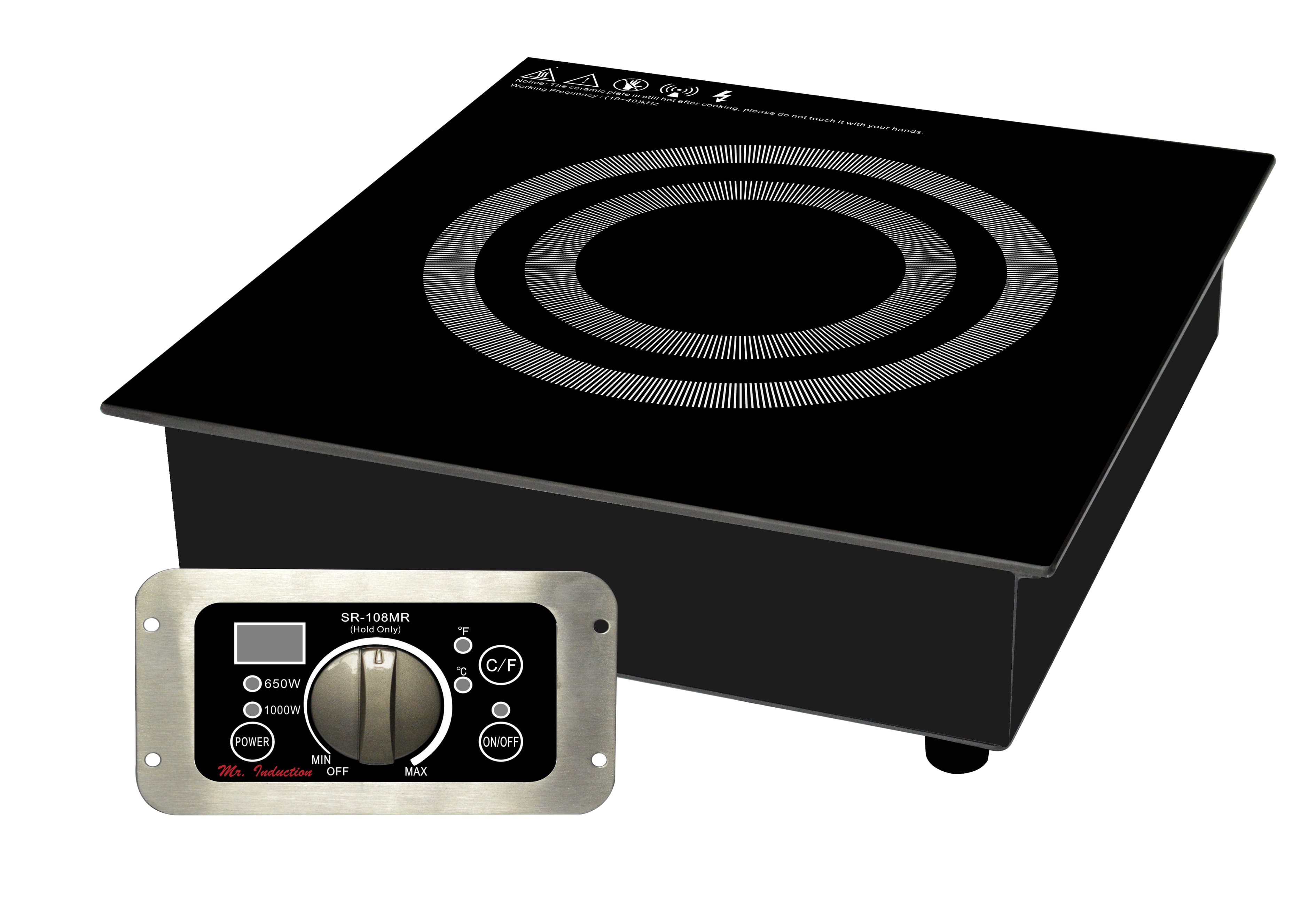 SPT - Built-In/Countertop Induction Warmer (Non Cooking/Hold Temperature Only) - Black